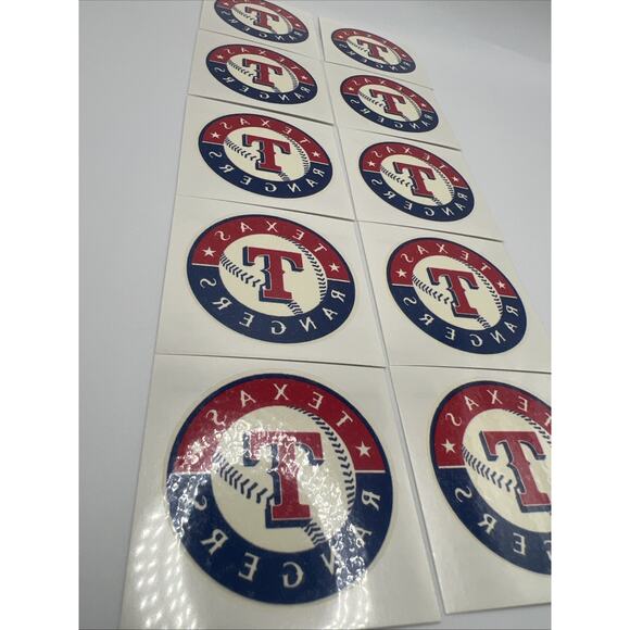 Texas Rangers MLB Baseball 10 Count Temporary Tattoos Game Party Team Home Run - Picture 3 of 7